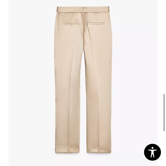 Zara Satin Straight Leg pants. Size L,XL - Picture 8 of 10